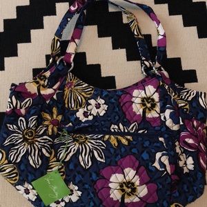 Vera Bradley African Violet crescent handbag • NWT